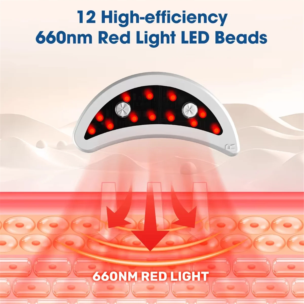 BodyMello Red Light Eye Massager with EMS Anti-Aging Eye Care Device Reduce Bags & Dark Circles Portable Eye Rejuvenation Pads
