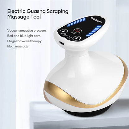 BodyMello Electric EMS Body Massager Cupping Massage with LCD Display Guasha Scraping Vacuum Suction Cup IR Heating Fat Burner Slimming
