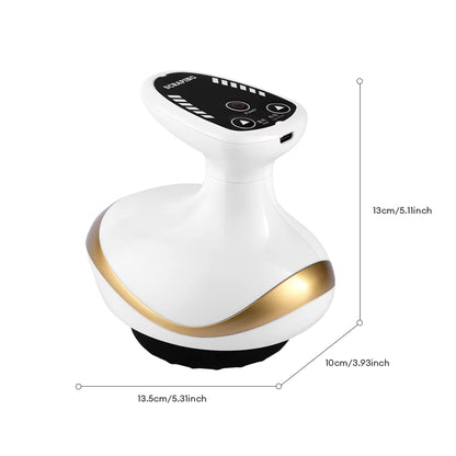 BodyMello Electric EMS Body Massager Cupping Massage with LCD Display Guasha Scraping Vacuum Suction Cup IR Heating Fat Burner Slimming