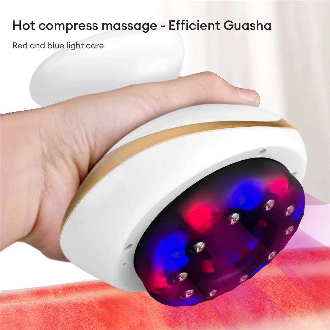 BodyMello Electric EMS Body Massager Cupping Massage with LCD Display Guasha Scraping Vacuum Suction Cup IR Heating Fat Burner Slimming