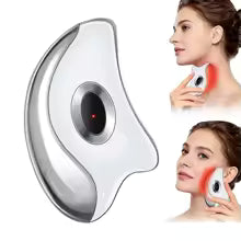BodyMello Electric Gua Sha Facial Scraper Board Microcurrent Neck Massager Face Lift Plate Vibration Facial Lifting Firming Skin Care Tool